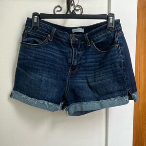 Copper Key Dark Blue Jean Shorts